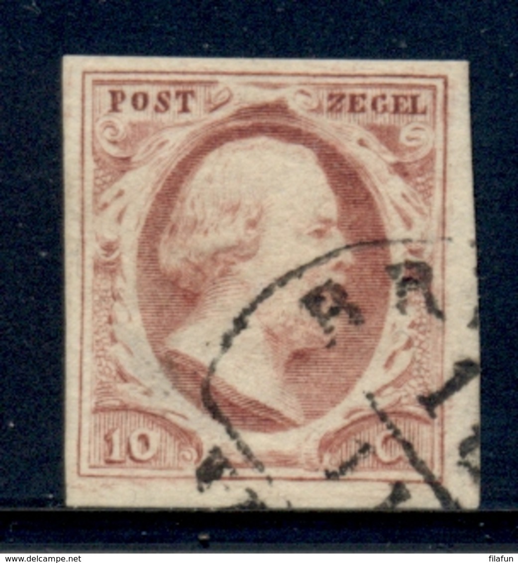 Nederland - 1e Emissie - 10 Cent Willem III - Halfrond Stempel - Gebruikt