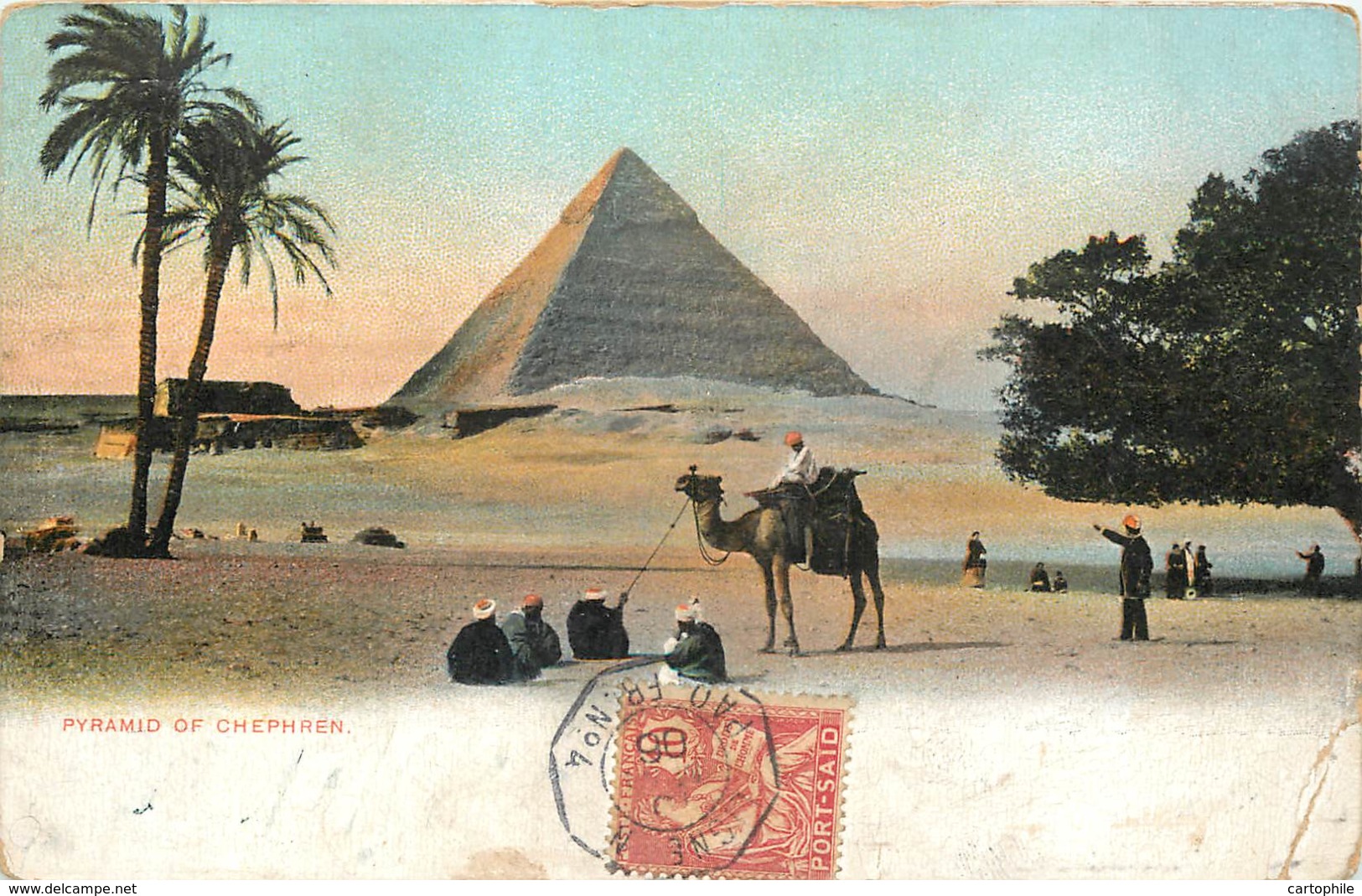 Poste Navale - Cachet Du Paquebot FR N° 4 - Ligne N En 1906 En Egypte Sur Timbre Des Colonies Françaises Port Said - Poste Navale