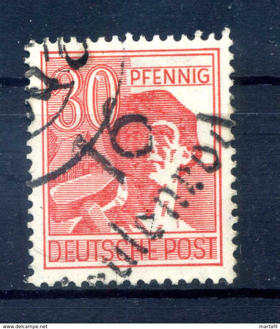 1948 ZONA SOVIETICA Distretto 16 ERFURT 30p. N.176 USATO - Sonstige & Ohne Zuordnung