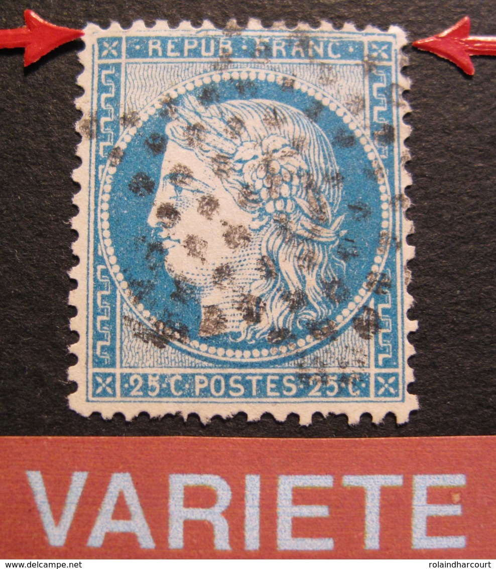 R1684/71 - CERES N°60A - ETOILE N°5 De PARIS - VARIETE ➤➤➤ Filet Nord Retouché - 1871-1875 Cérès