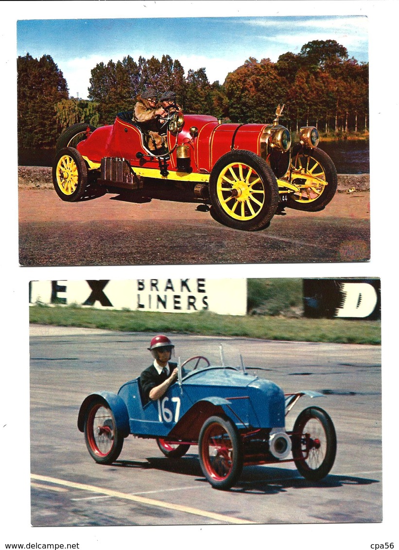 Un Lot De 4 Cartes Automobiles Anciennes De Course - Vente Directe X - Altri & Non Classificati