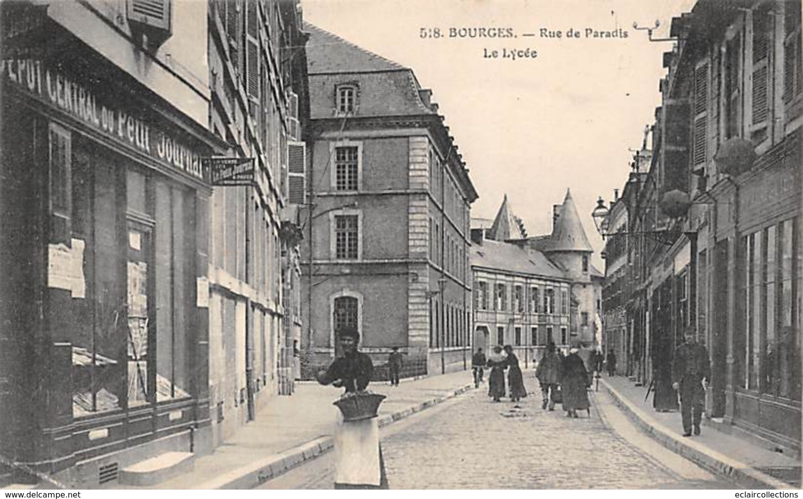 Bourges      18   Lot de 18 cartes  . Cortège historique,Commerce, Usine; Canal      (voir scan)