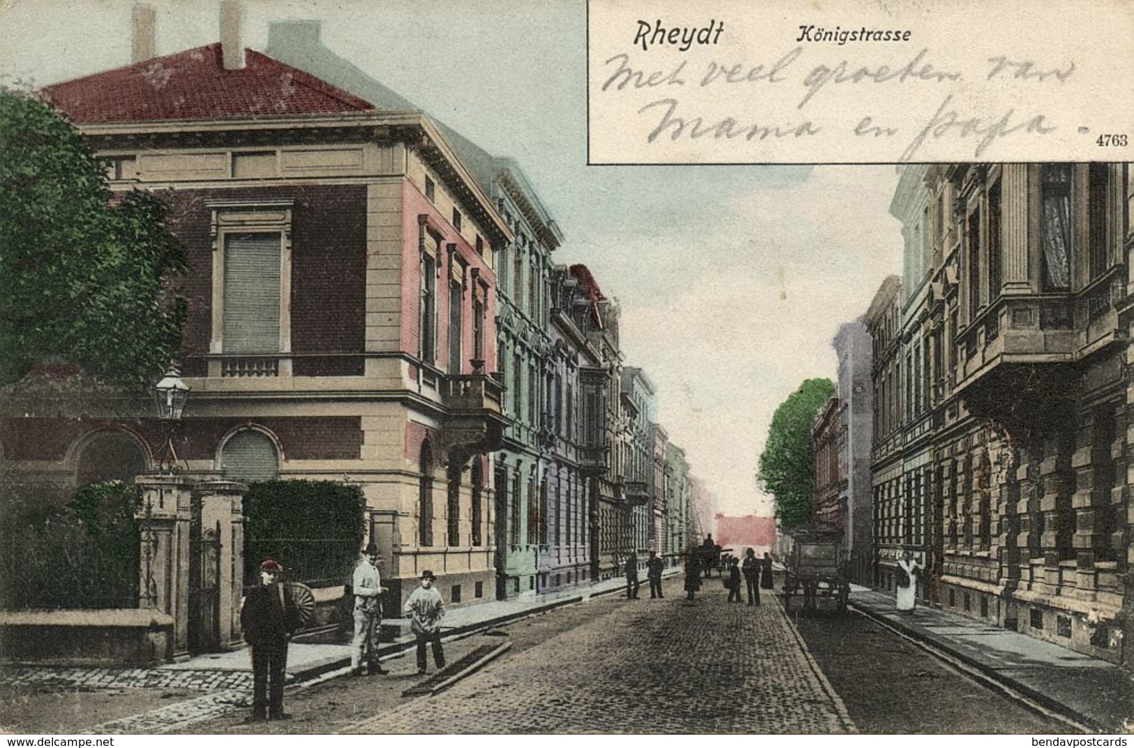 RHEYDT, Mönchengladbach, Königstrasse (1903) AK - Mönchengladbach