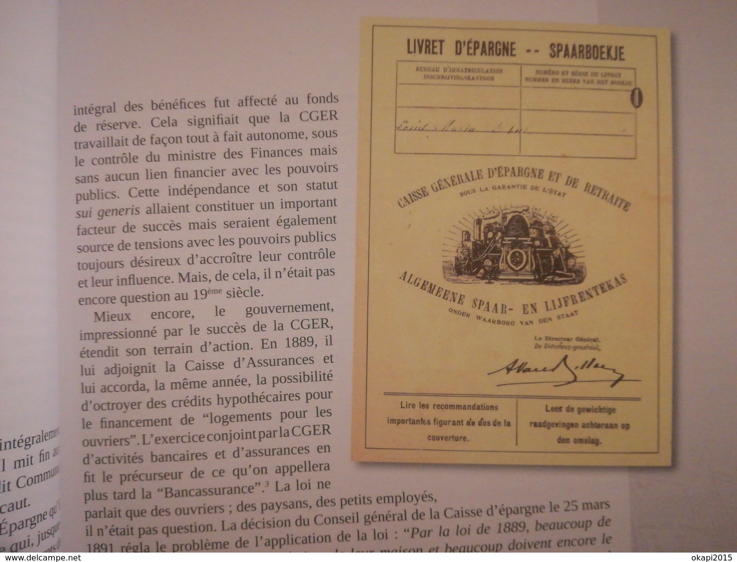 1935  - 1998 DE LA CGER À FORTIS  ADIEU À LA CAISSE LIVRE HISTOIRE BANQUE BELGIQUE ANNÉE 2011