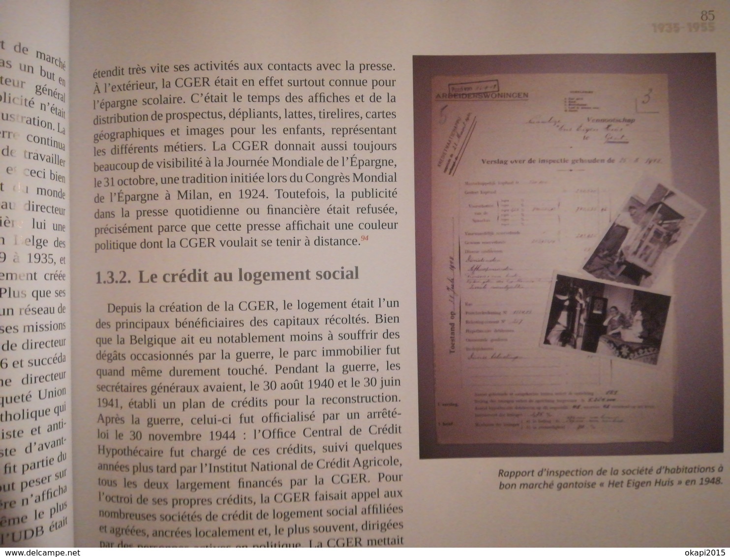 1935  - 1998 DE LA CGER À FORTIS  ADIEU À LA CAISSE LIVRE HISTOIRE BANQUE BELGIQUE ANNÉE 2011