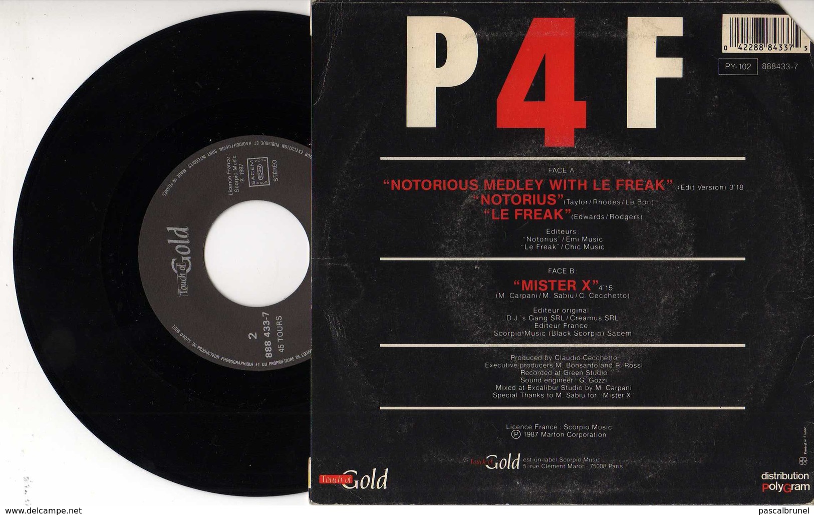 P 4 F - MEDLEY NOTORIOUS / LE FREAK - Dance, Techno & House