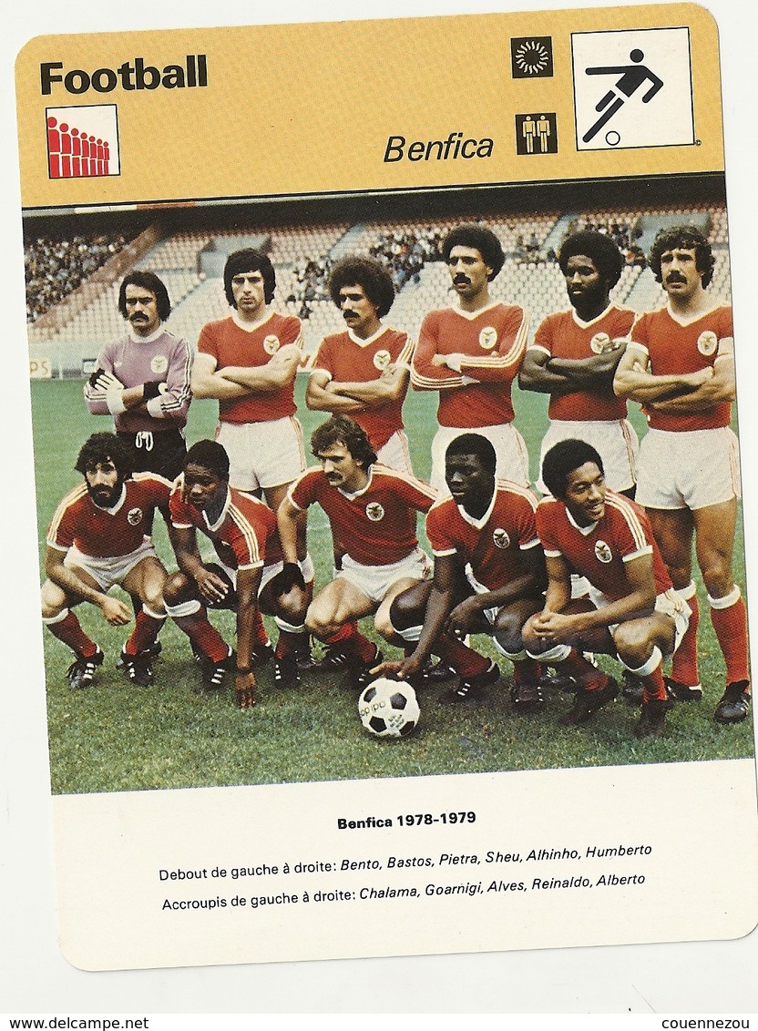 N  1216 BENFICA 1978     Edition Rencontre (annee Vers 1977/78) - Tarjetas