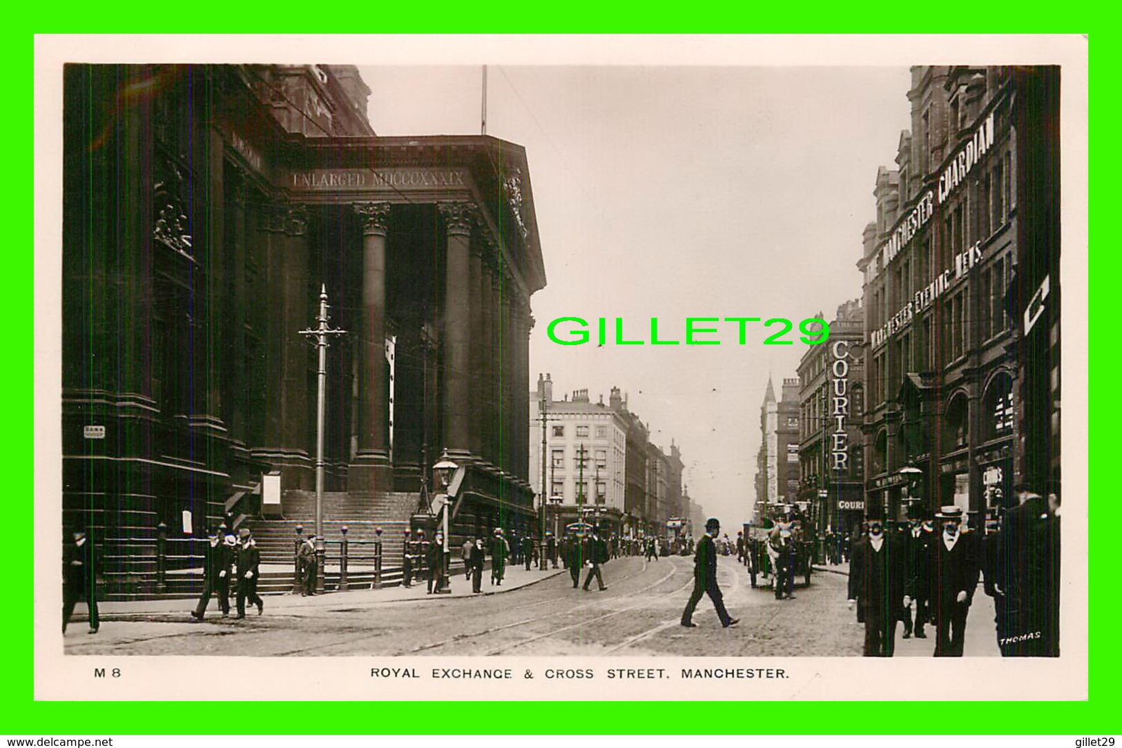 MANCHESTER, UK - ROYAL EXCHANGE & CROSS STREET - ANIMATED - ROTARY PHOTOGRAPHIC SERIES - - Autres & Non Classés