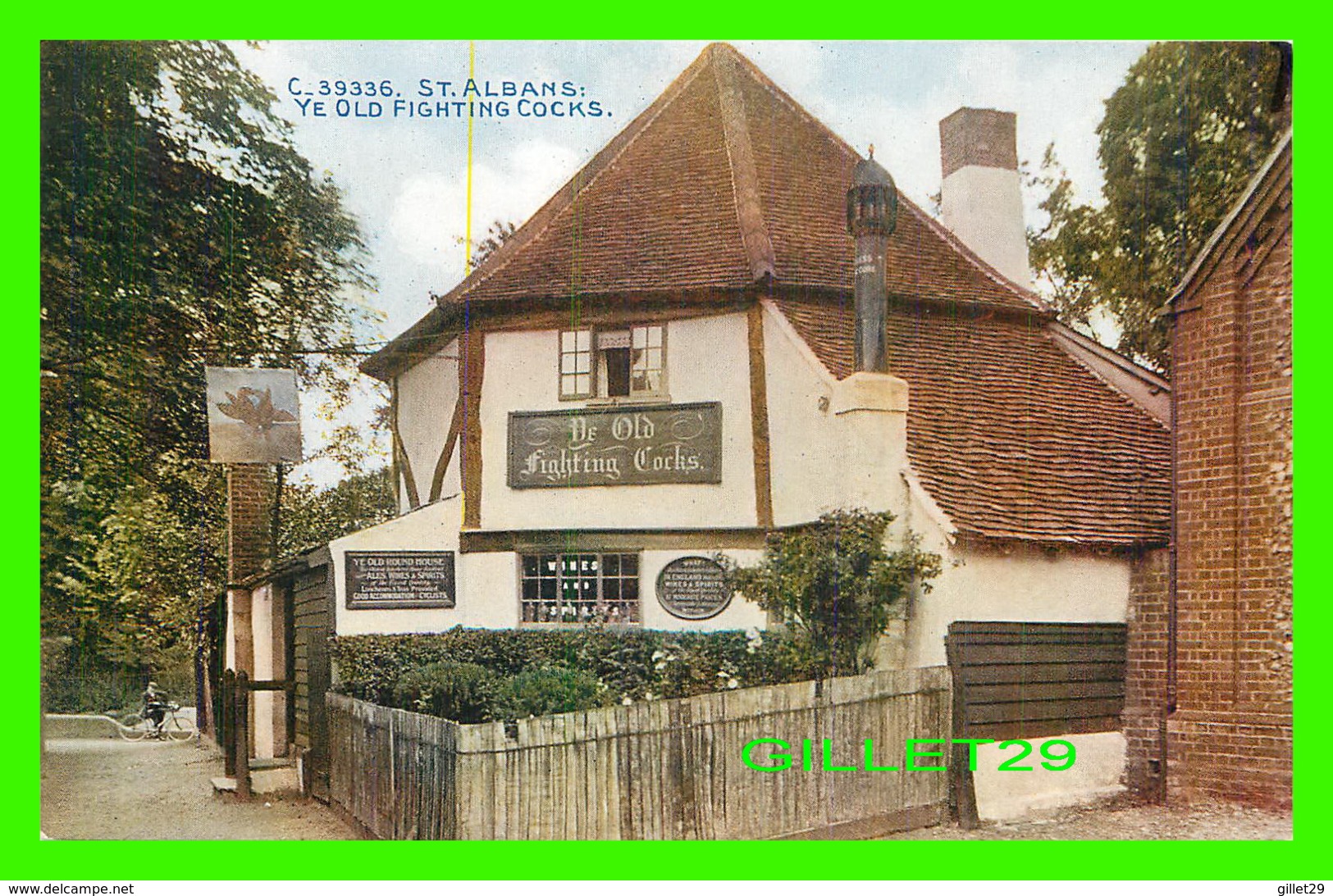 ST ALBANS, UK - YE OLD FIGHTING COCKS - ANIKMATED BICYCLE - CELESQUE SERIES = - Hertfordshire