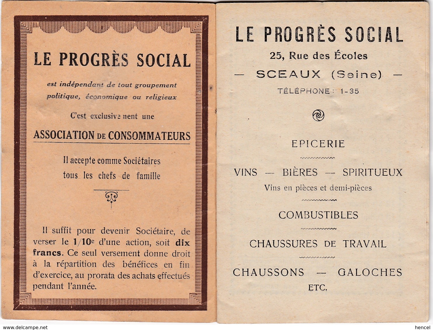 Petit Agenda-Calendrier 1924 "Le Progrès Social" - Autres & Non Classés