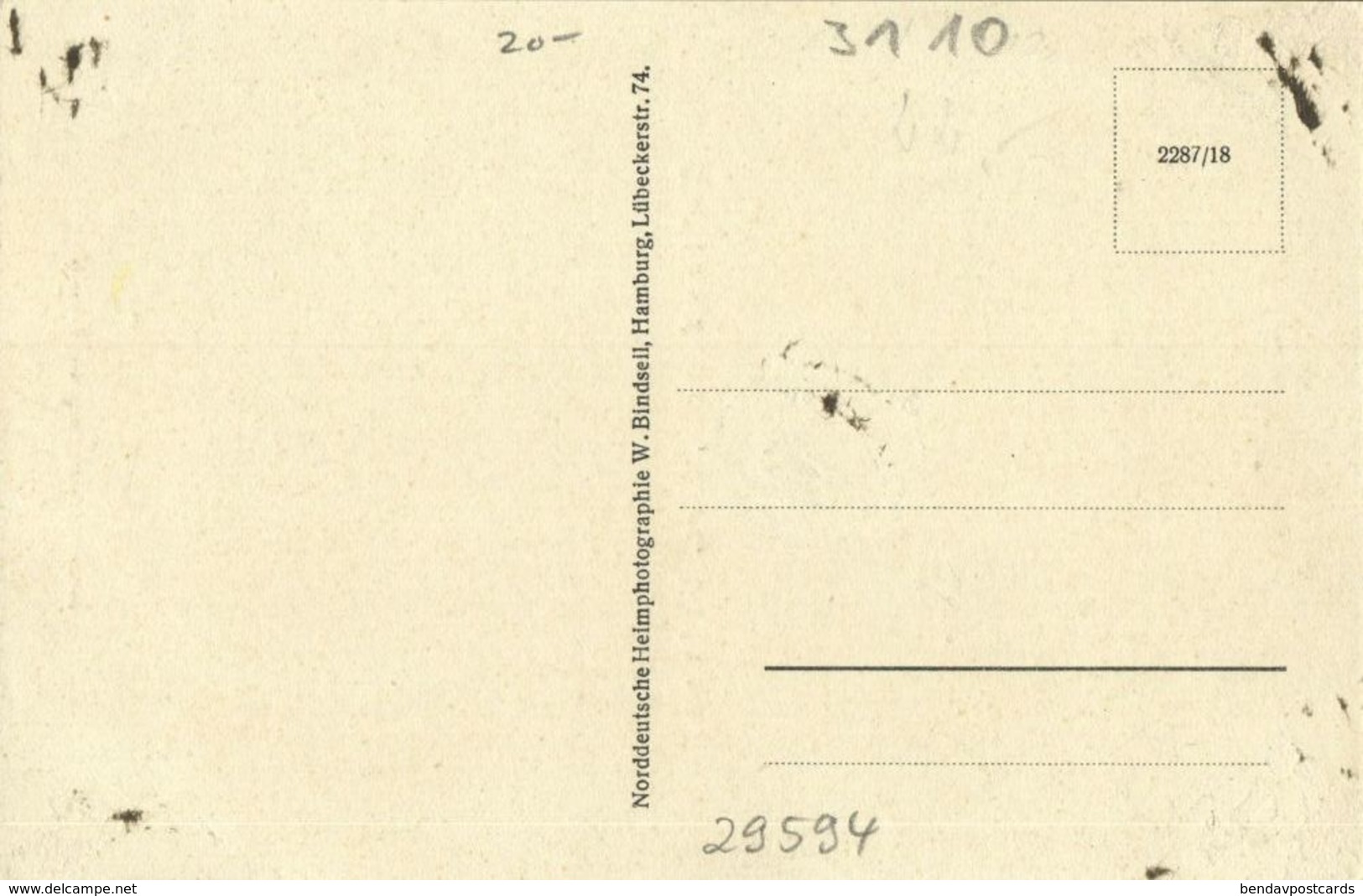 SOLTENDIECK, Kr. Uelzen, Geschäftshaus Friedrich Lindemann, Schule (1920s) AK - Uelzen