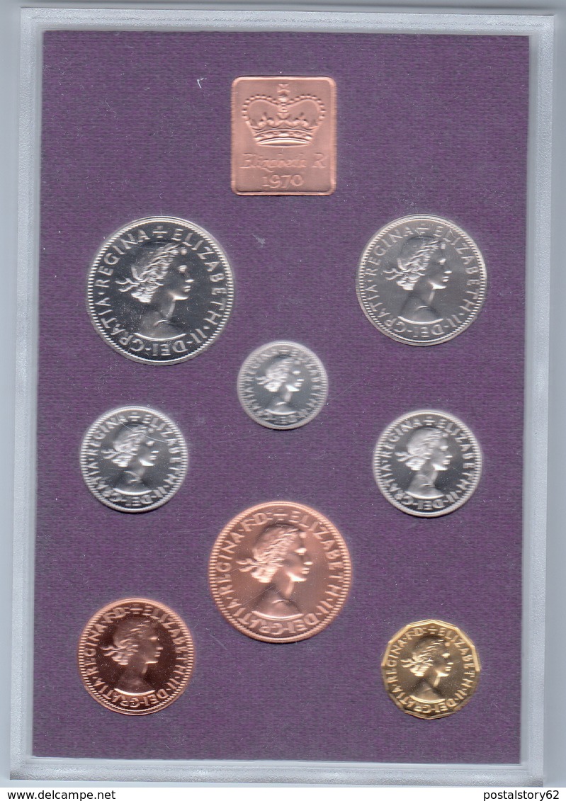 The Coinage Of The United Kingdom Of Great Britain And Northern Ireland Prof 1970 - Mint Sets & Proof Sets