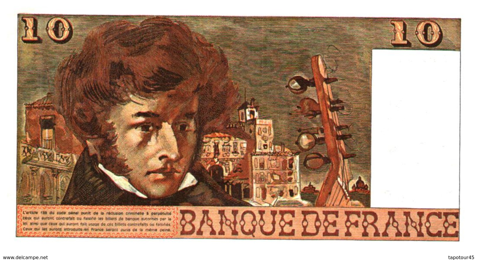 Billet  >  France > 10  Francs  1977 - 10 F 1972-1978 ''Berlioz''