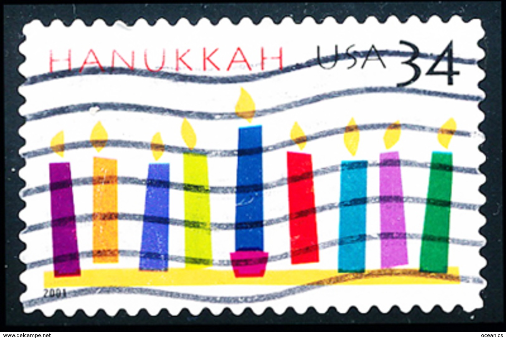 Etats-Unis / United States (Scott No.3547 - Hanukkah 34¢) (o) - Gebruikt