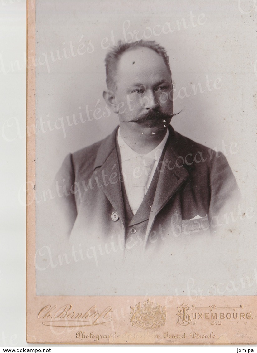 Photographie Ancienne Studio Charles Bernhoeft Luxembourg Photographe De La Cour Grand-Ducale XIXème - Anonymous Persons