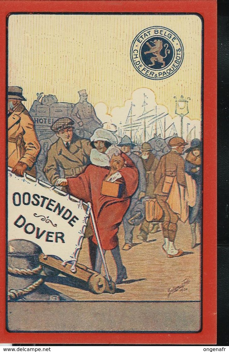 Carte Neuve N° 14. A.  Les Voyageurs -  Oostende-Dover - Bootkaarten