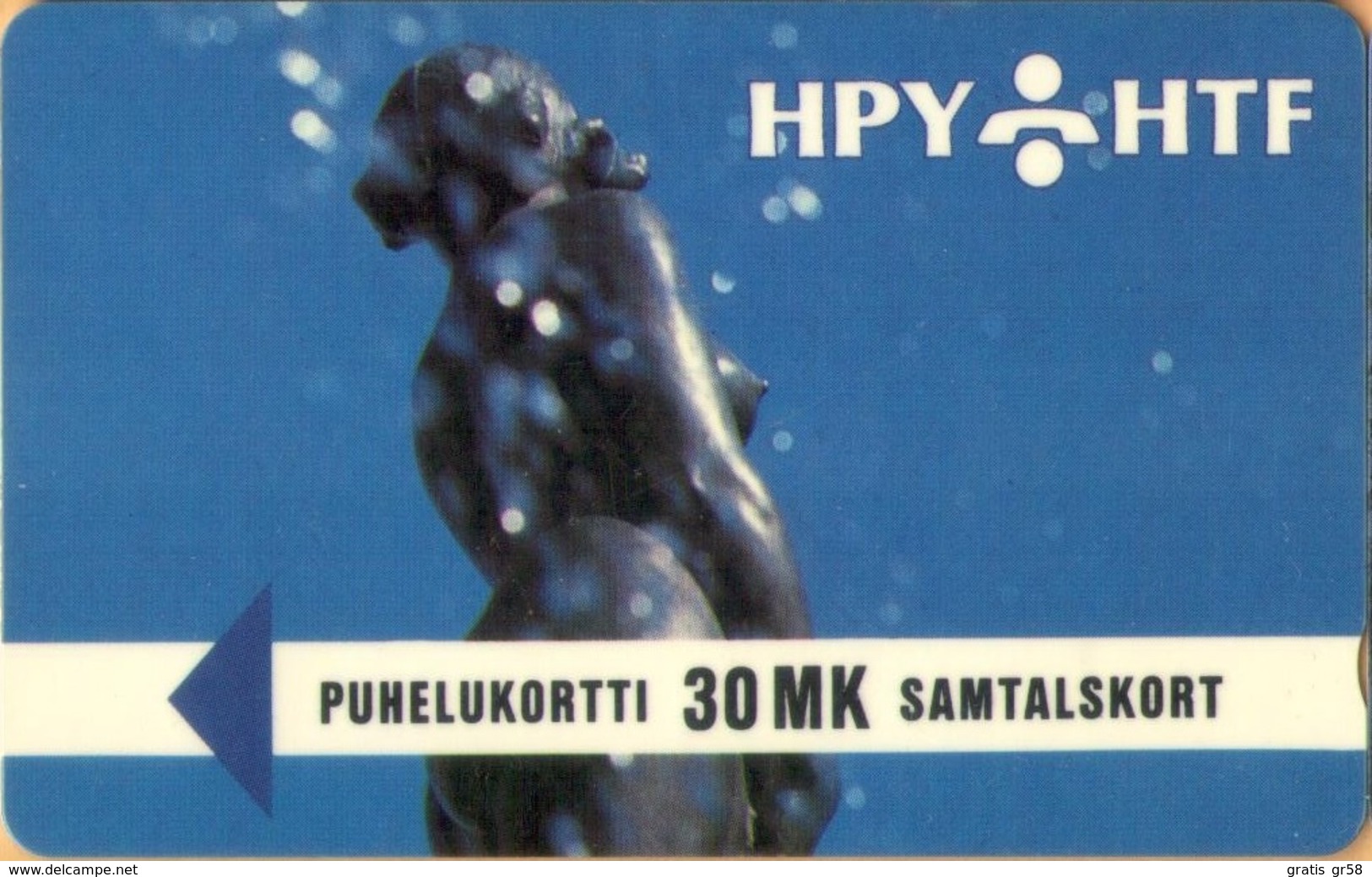 Finland - GPT, 3HTCA, Havis Amanda Statue, 30mk, 30.000ex, 30/1/92, Used - Finland
