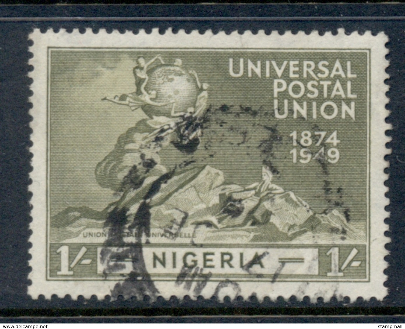 Nigeria 1949 UPU 1/- FU - Nigeria (1961-...)