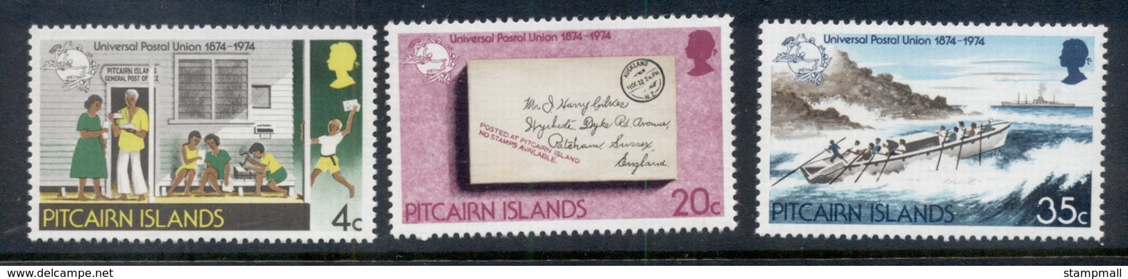 Pitcairn Is 1974 UPU Centenary MUH - Pitcairn Islands