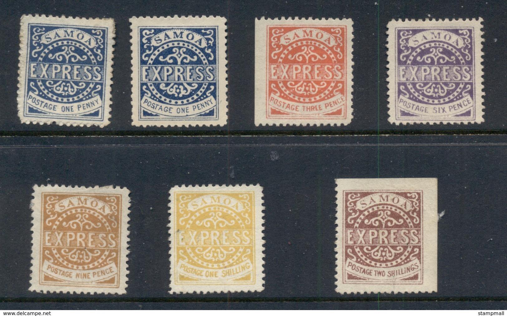 Samoa 1877-82 Samoa Express Reprints MLH/MUH - Samoa