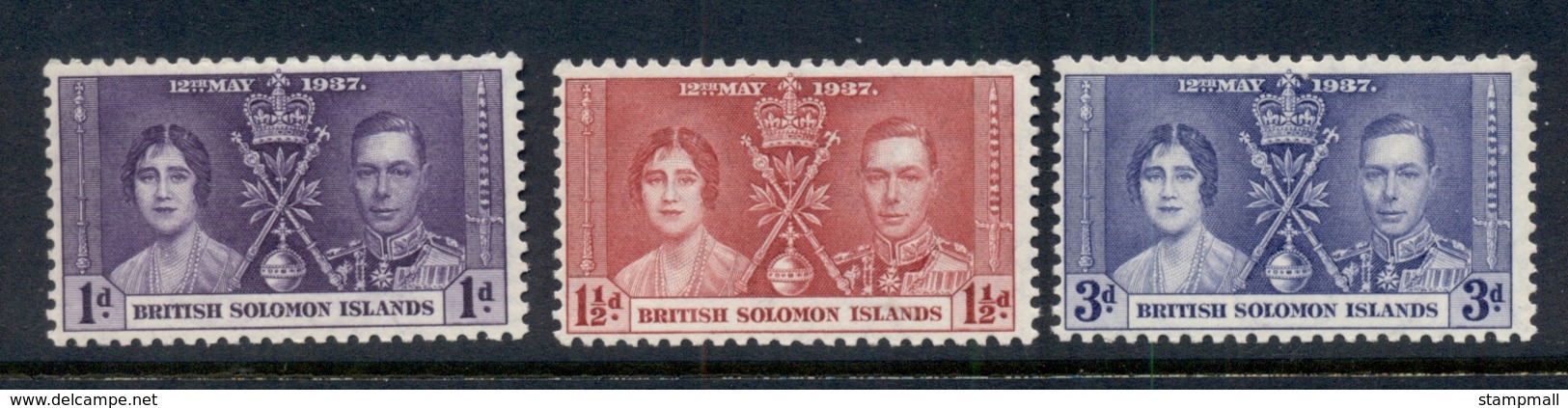 Solomon Is 1937 Coronation MUH - Solomon Islands (1978-...)