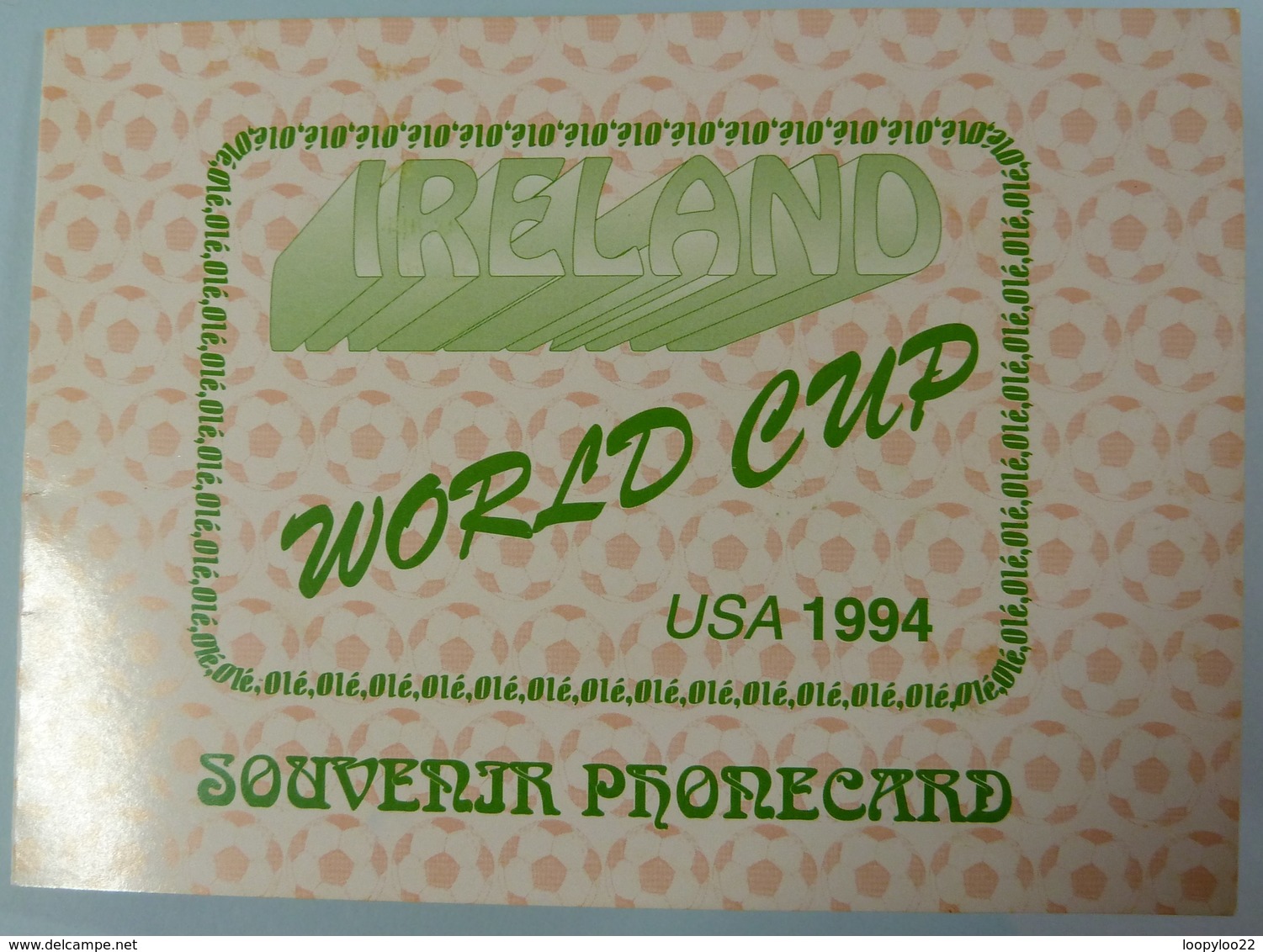 UK - BT - BTG272 - Ireland World Cup USA 1994 - Limited Edition - Mint In Folder - BT General Issues