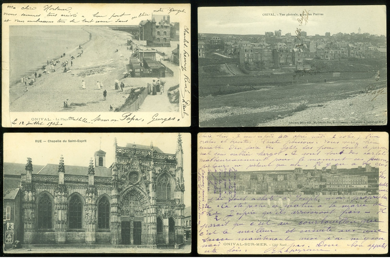 Beau lot de 60 cartes postales de France  Somme    Mooi lot van 60 postkaarten van Frankrijk ( 80 ) - 60 scans