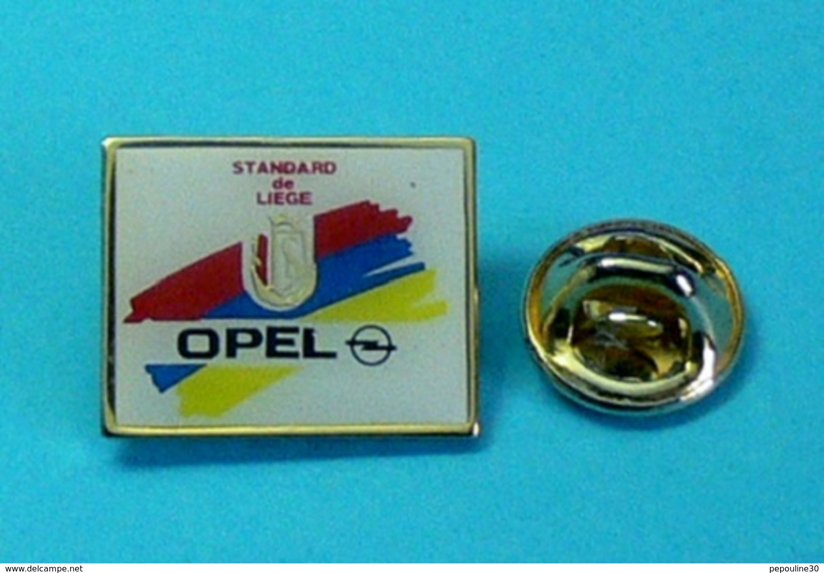 1 PIN'S //   ** FANION DU CLUB / STANDARD DE LIÈGE / OPEL ** - Opel