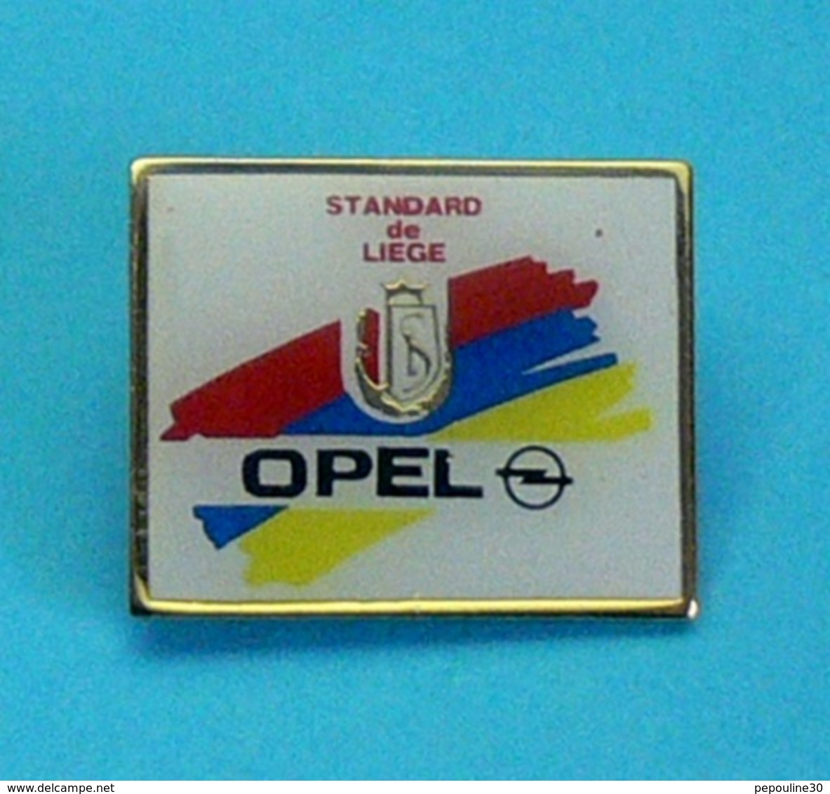 1 PIN'S //   ** FANION DU CLUB / STANDARD DE LIÈGE / OPEL ** - Opel