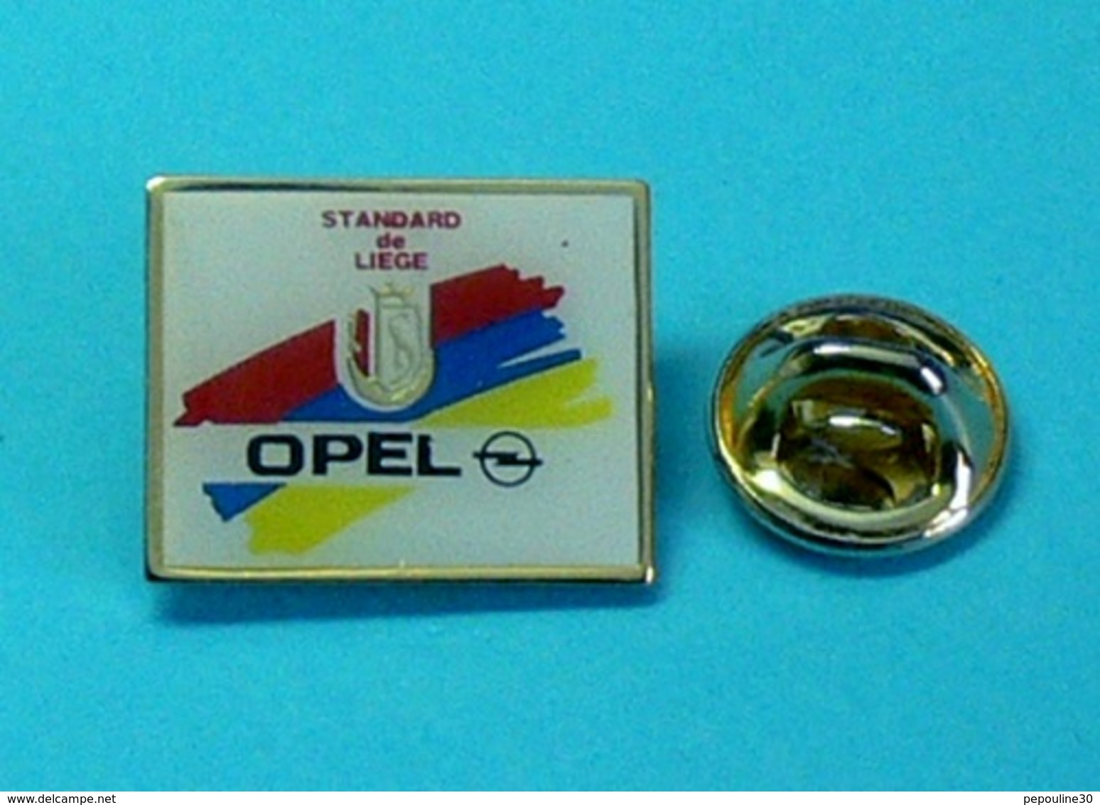 1 PIN'S //   ** FANION DU CLUB / STANDARD DE LIÈGE / OPEL ** - Opel