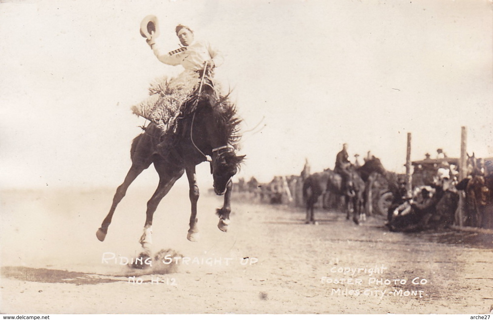 CPA - Riding Straigt - Rodéo - Carte Photo - Autres & Non Classés