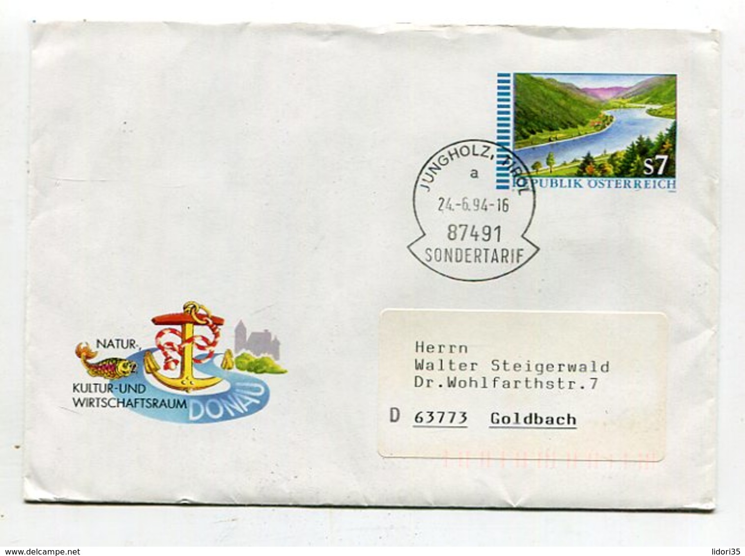 Oesterreich / 1994 / Ganzsachenumschlag Stempel JUNGHOLZ-SONDERTARIF Nach Deutschland (26152) - Autres & Non Classés