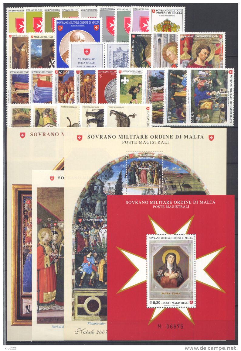 SMOM 2007 Annata Completa/Complete Year MNH/** VF - Sovrano Militare Ordine Di Malta