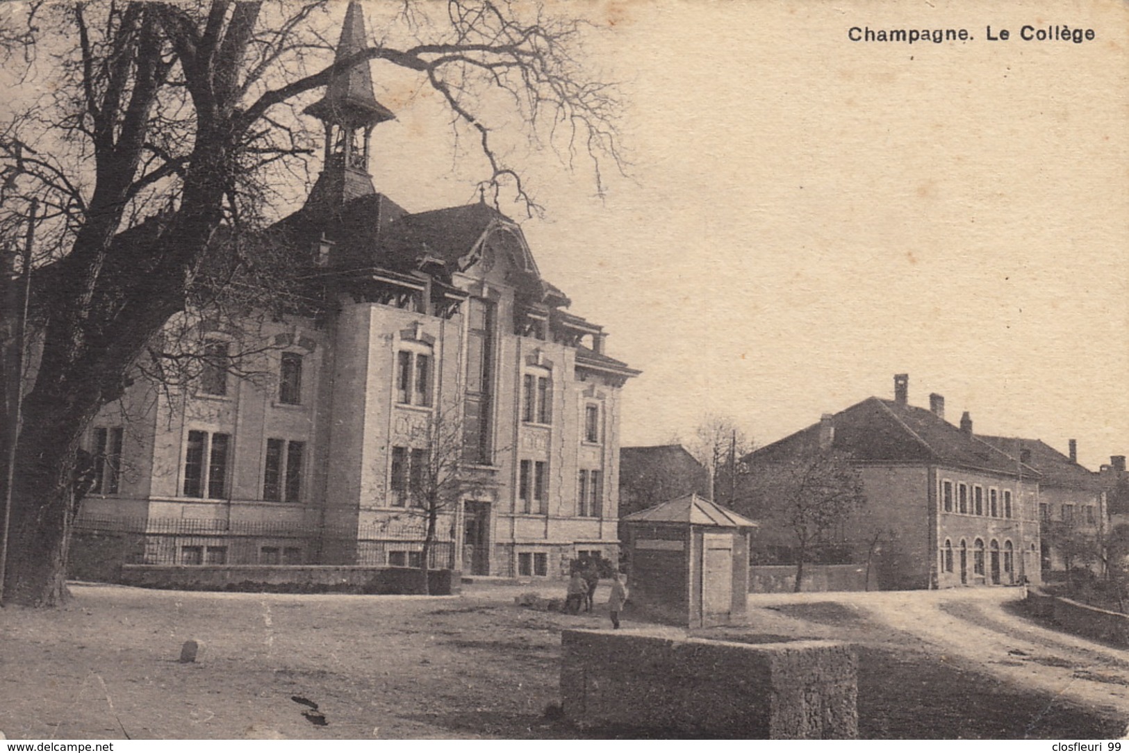 Champagne Le Collège, Oblitération  Pailly 20.II1926 - Pailly