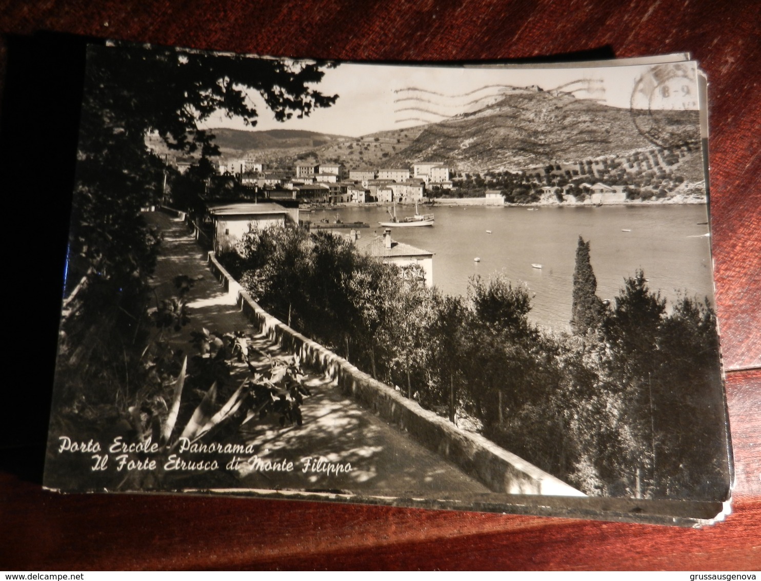 19802) GROSSETO PORTO ERCOLE PANORAMA FORTE ETRUSCO MONTE FILIPPINO VIAGGIATA 1958 - Grosseto