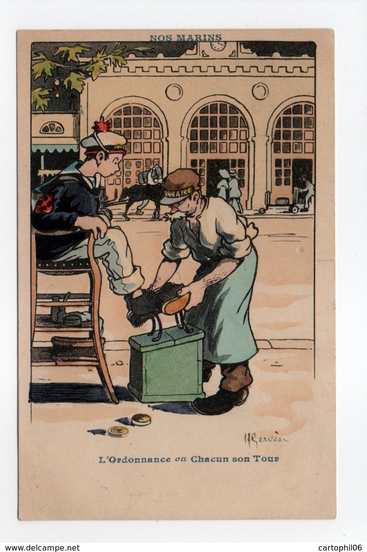 - CPA GERVESE (illustrateurs) - L'Ordonnance Ou Chacun Son Tour - Série NOS MARINS - Edition Raffaelli - - Gervese, H.