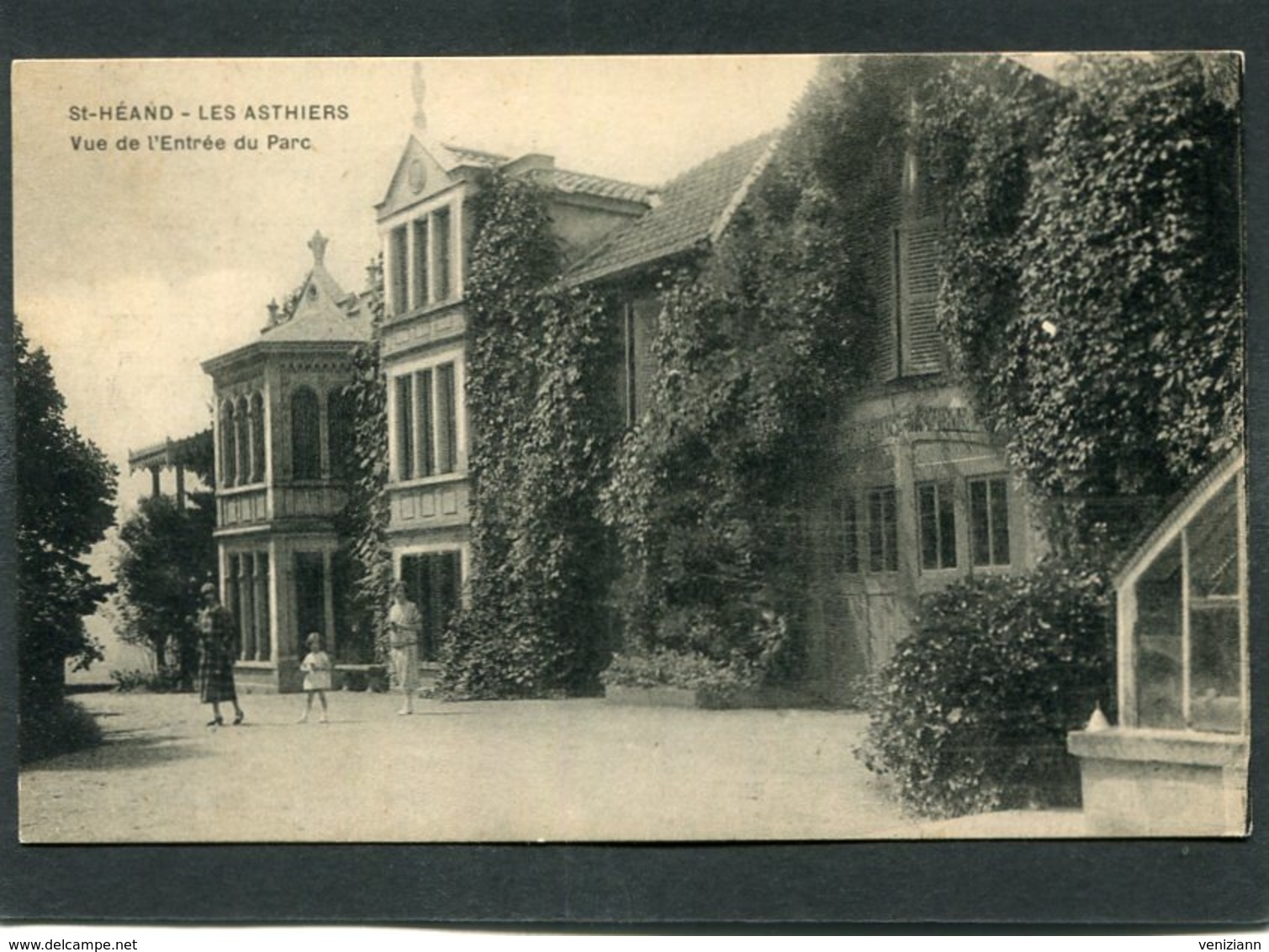 CPA - ST HEAND - LES ASTHIERS - Vue De L'Entrée Du Parc, Animé - Other & Unclassified