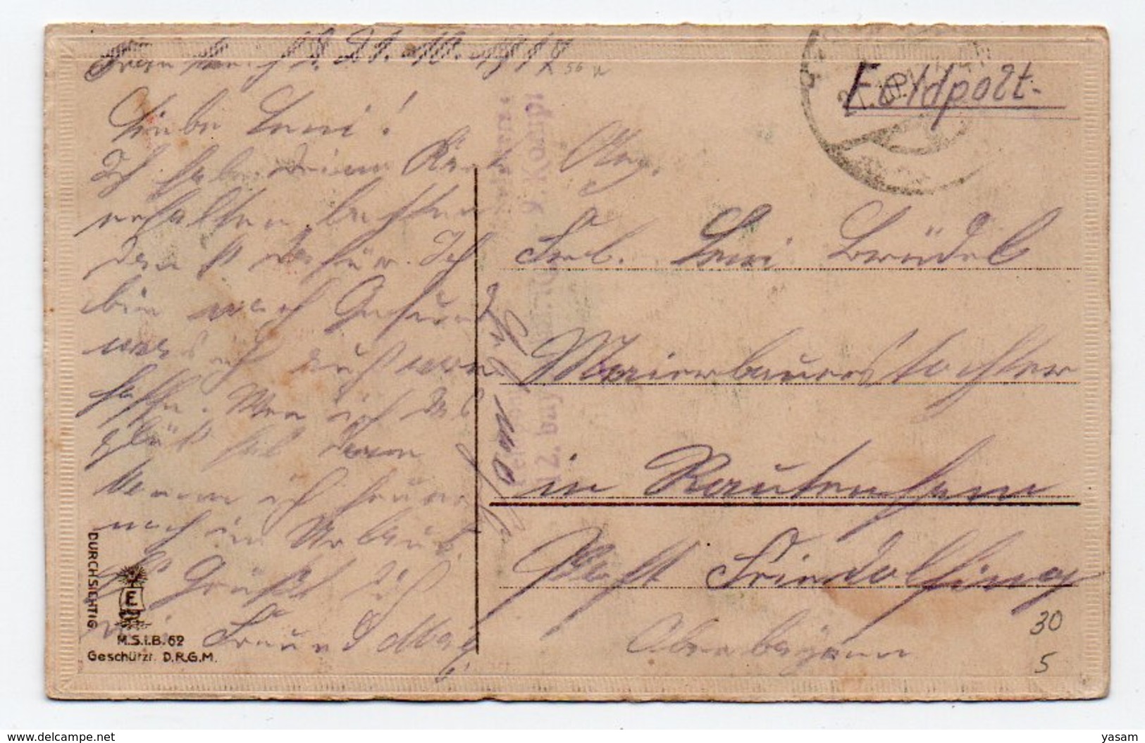 Wilna. Wilno. Vilna. Military Souvenir Embossed Postcard. - Lithuania