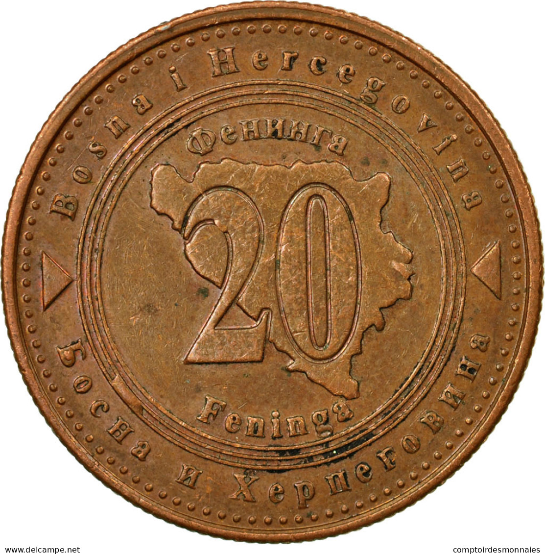 Monnaie, BOSNIA-HERZEGOVINA, 20 Feninga, 2007, TTB, Copper Plated Steel, KM:116 - Bosnia Erzegovina