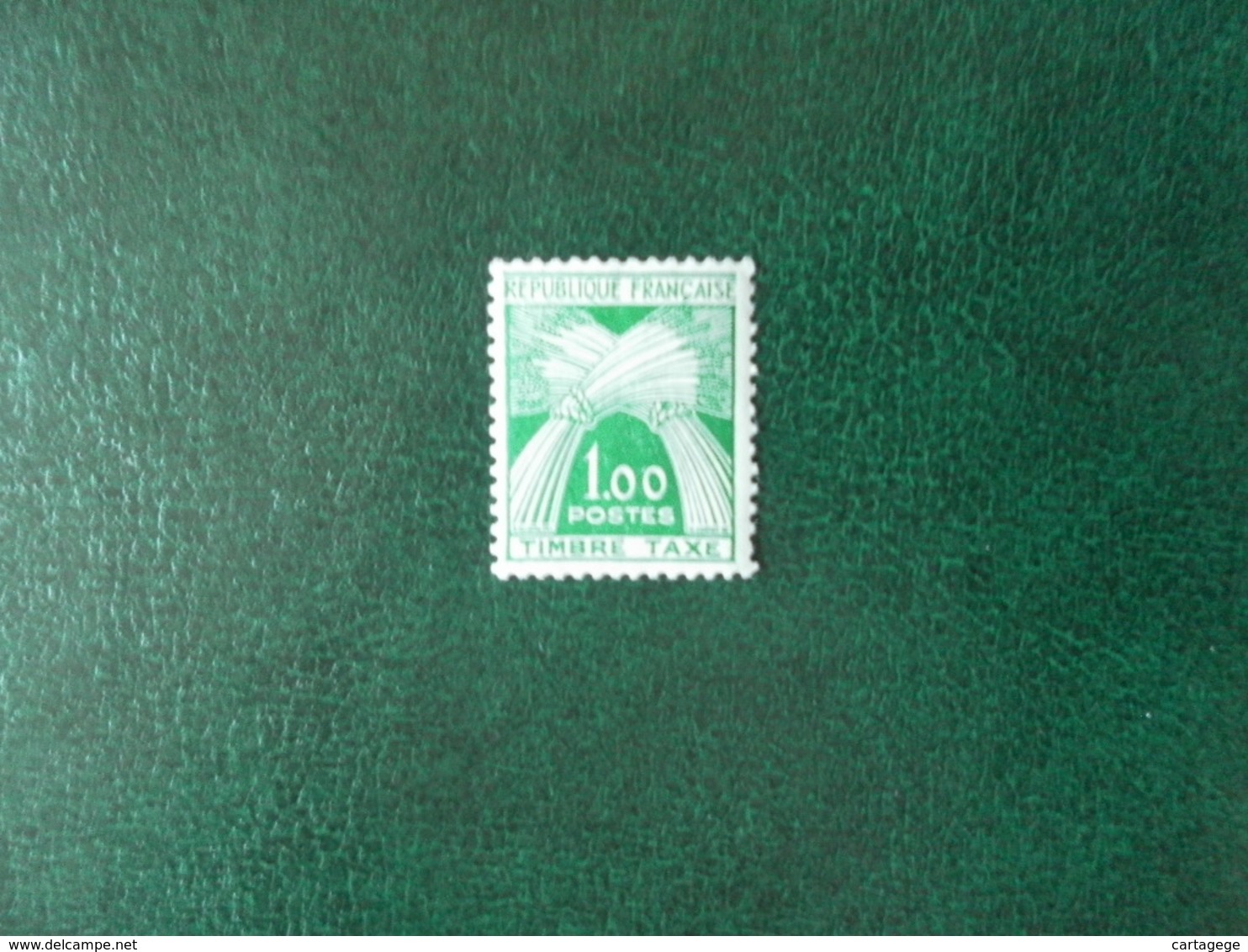 FRANCE YT TX 94 TYPE GERBES 1f Vert** - 1960-... Ungebraucht