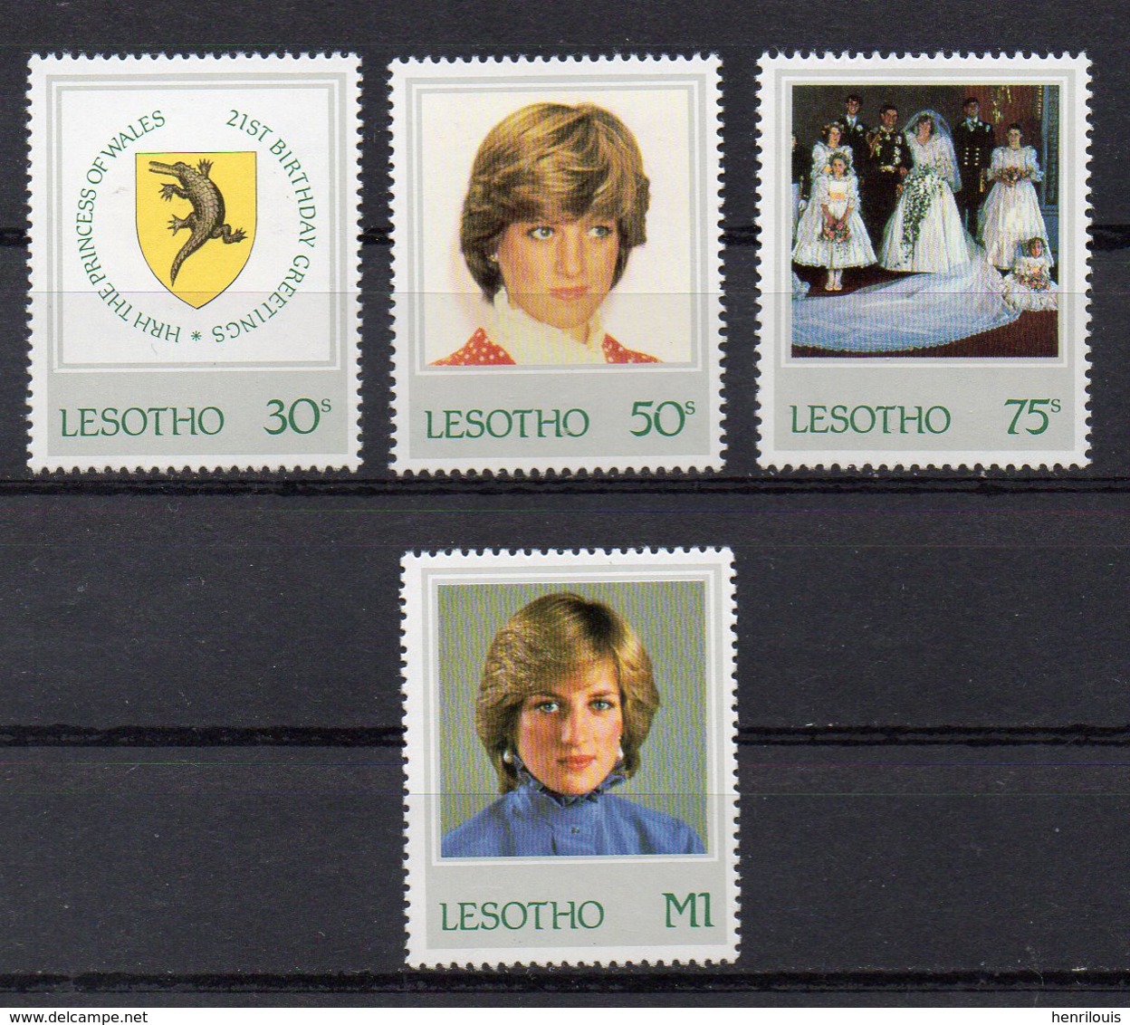 LESOTHO   Timbres Neufs ** De 1982   ( Ref 2396 )  Famille Royale - Lady Diana - Lesotho (1966-...)