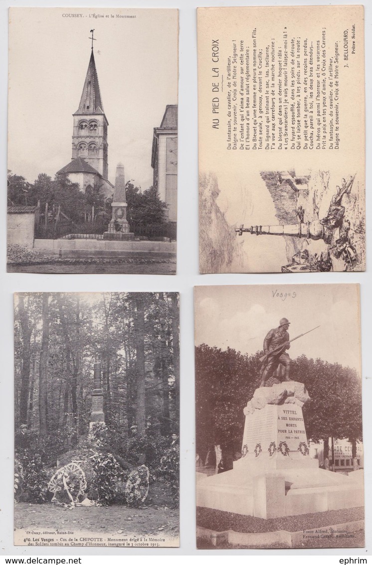 Vosges - Lot De 52 Cartes Postales Anciennes De Monuments Aux Morts De La Grande Guerre - Autres & Non Classés