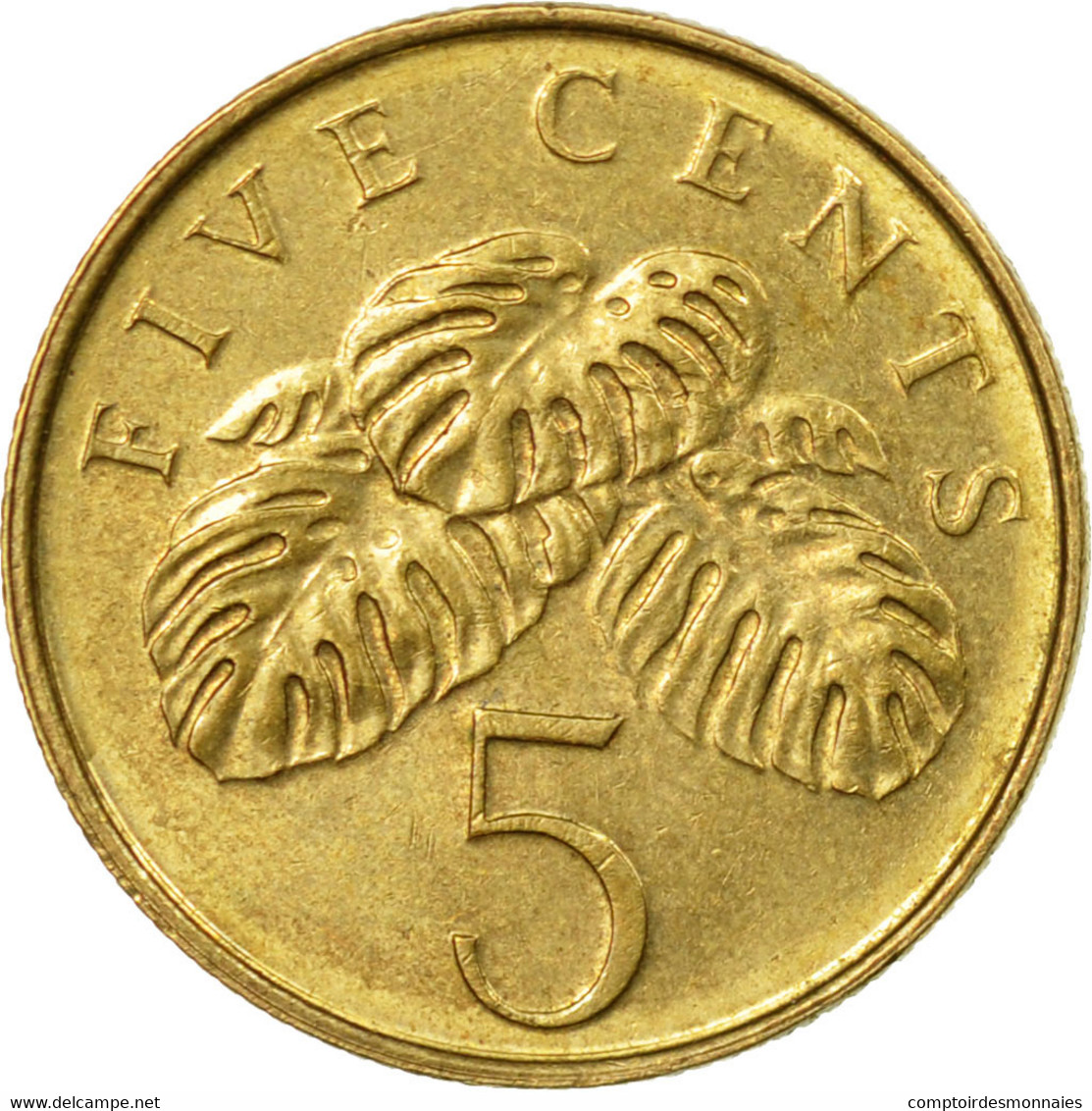 Monnaie, Singapour, 5 Cents, 2000, Singapore Mint, TTB, Aluminum-Bronze, KM:99 - Singapour