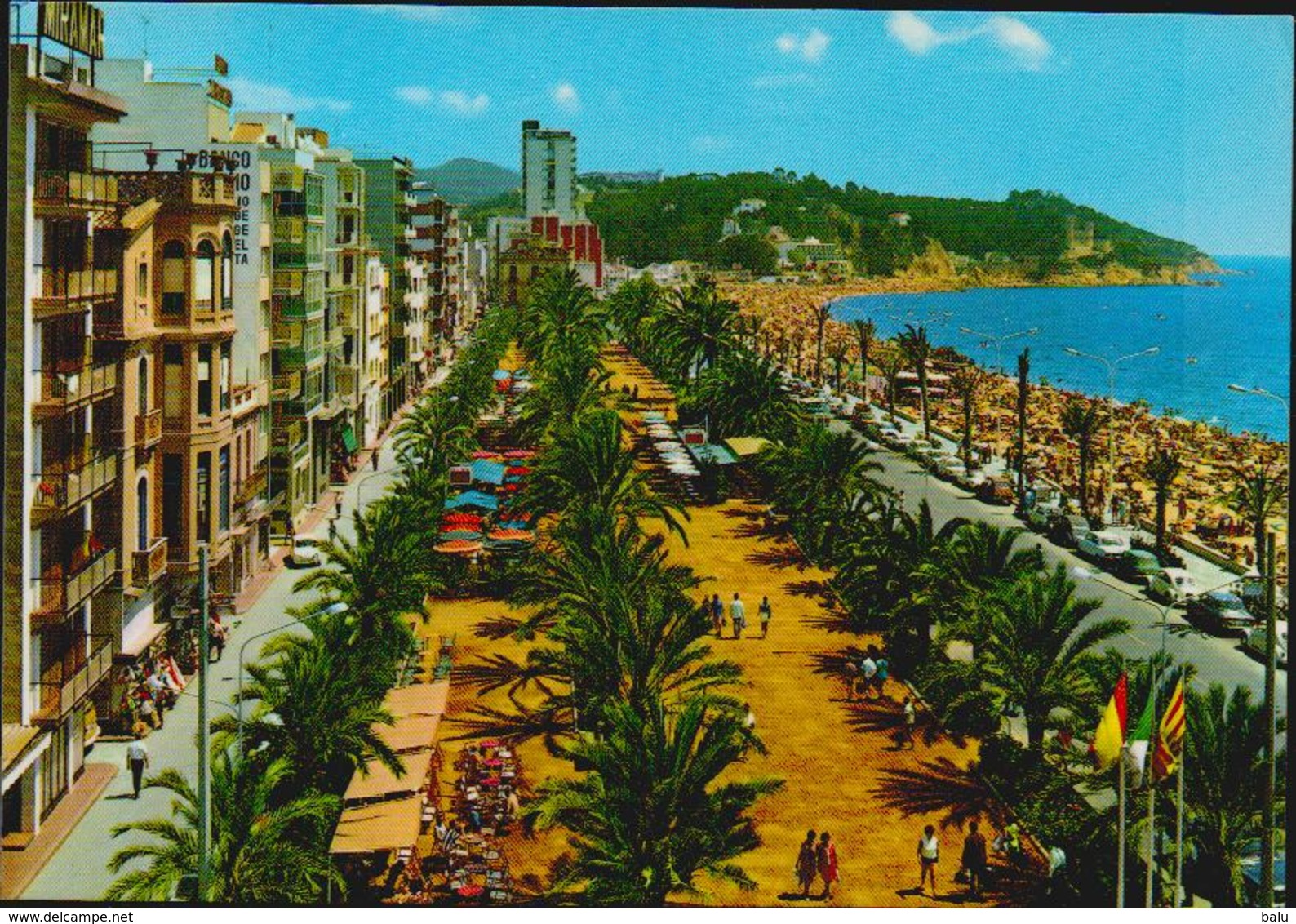 AK Spanien Costa Brava Lloret De Mar, Gelaufen 1983 Nach Düsseldorf, 2 Scans - Sonstige & Ohne Zuordnung