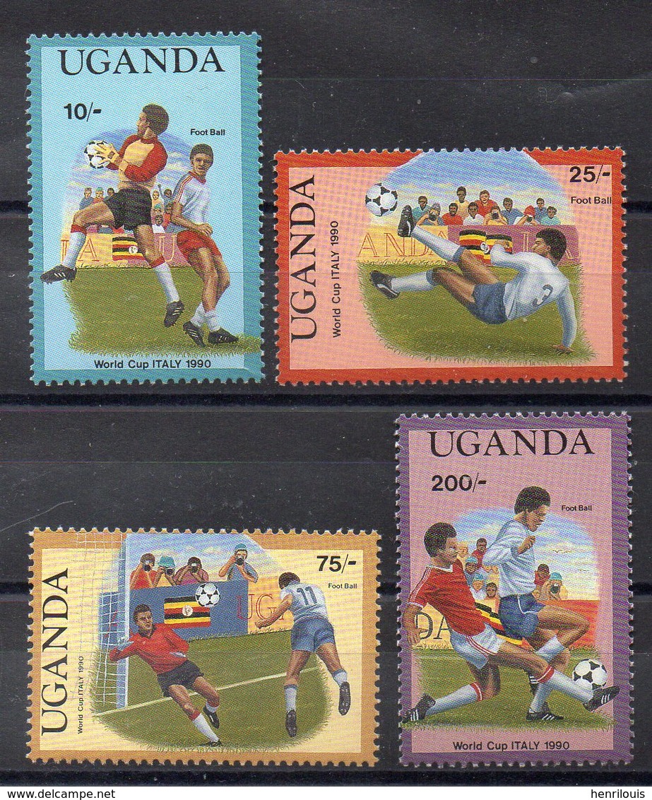 OUGANDA   Timbres Neufs ** De 1989   ( Ref 2404)  Sport -football - Ouganda (1962-...)