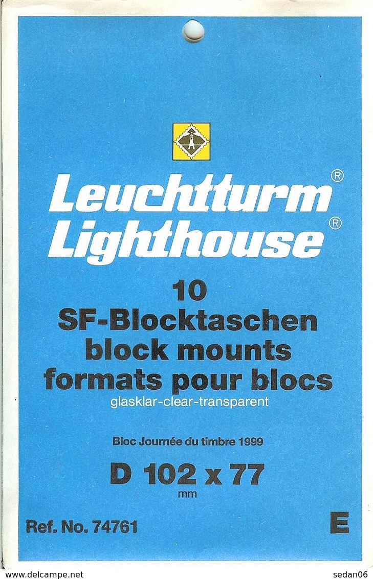 Leeuchtturm - Blocs 102x77 Fond Transparent (Réf. 74761) - Bandes Cristal