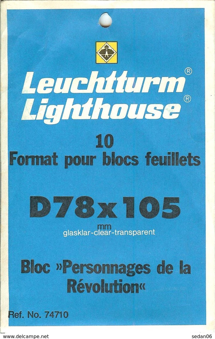 Leuchtturm - Blocs 78x105 Fond Transparent (Réf. 74710) - Bandes Cristal