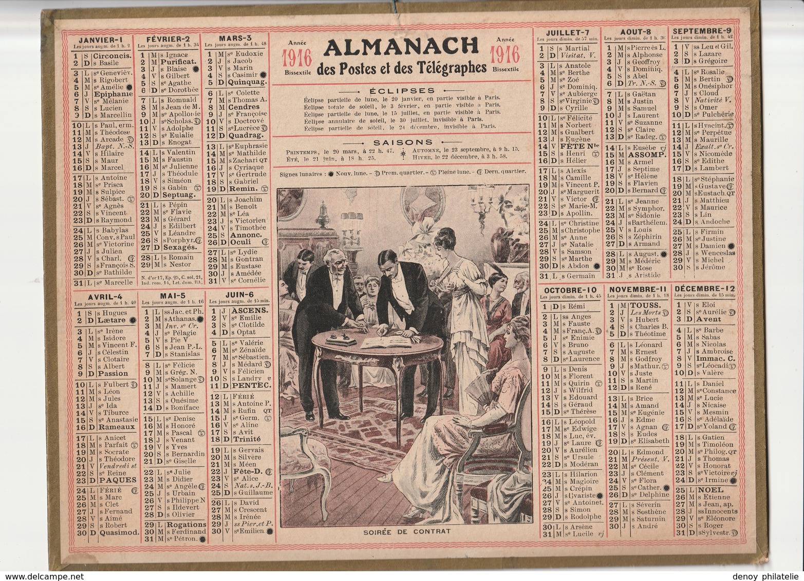 Calendrier Almanach 1916 De L'herault 34 Avec Ces 2 Feuilles Au Dos Carte Des Chemin De Fer Et Comunes De L'lheraut - Formato Grande : 1901-20