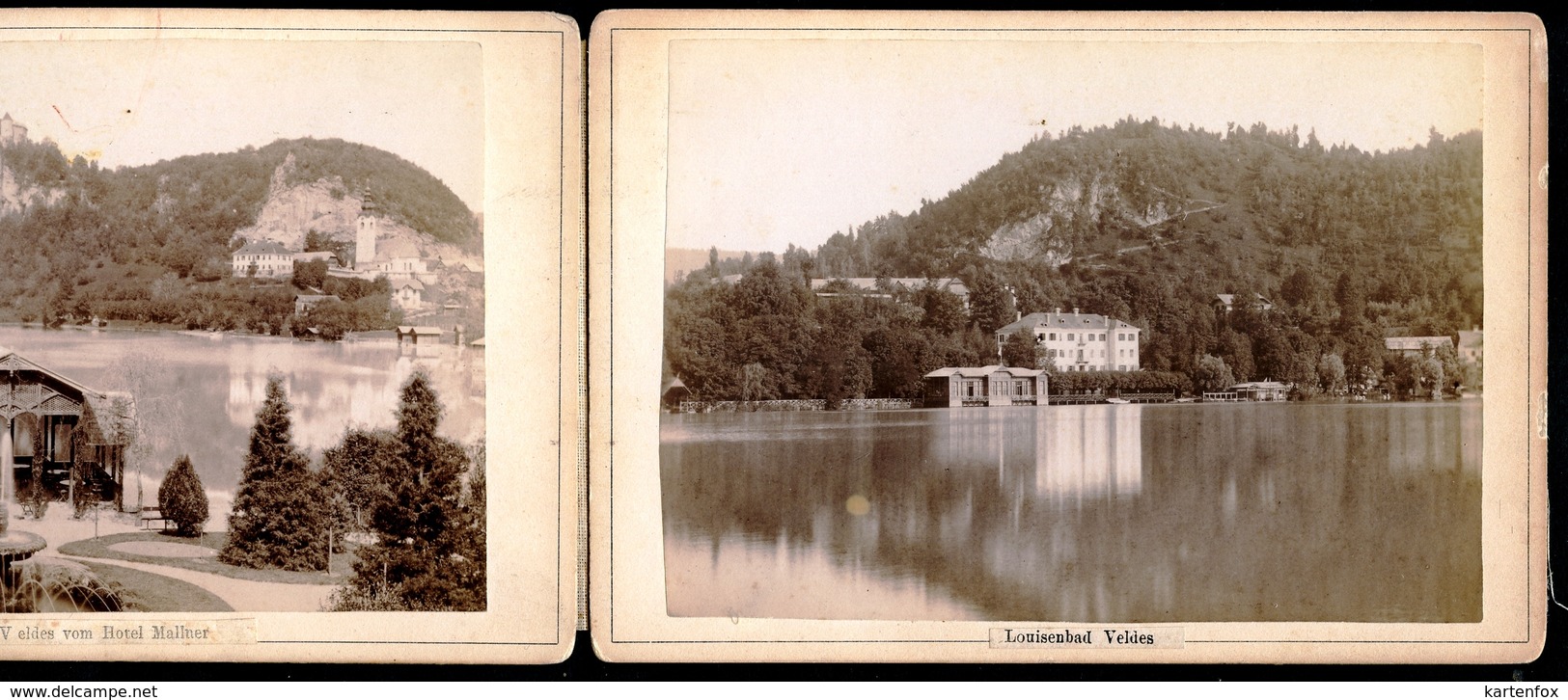 2 Foto, Veldes, Louisenbad, Hotel Mallner, Oberkrain,Photographisches Atelier Benedikt Lergetporer - Slowenien