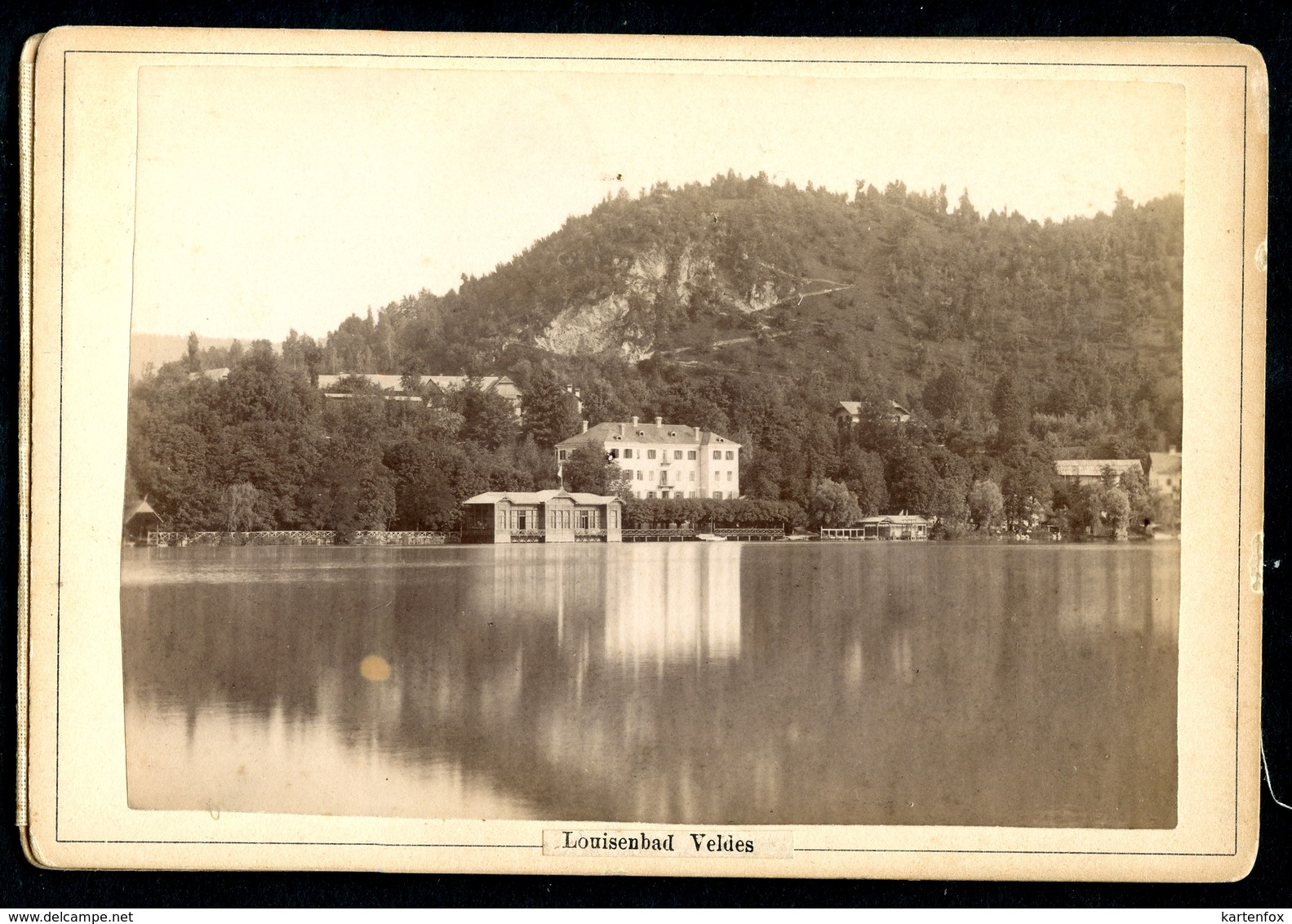 2 Foto, Veldes, Louisenbad, Hotel Mallner, Oberkrain,Photographisches Atelier Benedikt Lergetporer - Slowenien